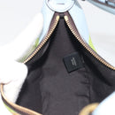FENDI Graffiti Shoulder Bag Leather Multicolor Gold Auth 197520M-20