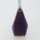FENDI Graffiti Shoulder Bag Leather Multicolor Gold Auth 197520M-3