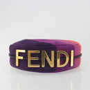 FENDI Graffiti Shoulder Bag Leather Multicolor Gold Auth 197520M-5