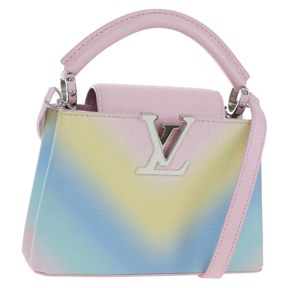 LOUIS VUITTON Capucine Mini Taurillon Clemence Multicolor M57503 Auth 197521SM