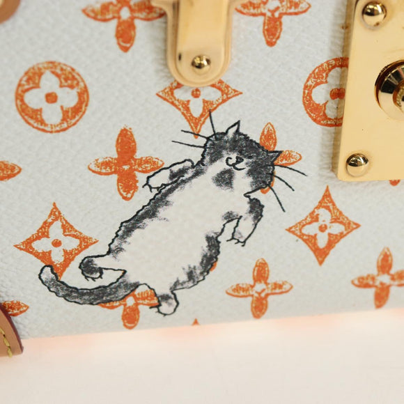 LOUIS VUITTON Catgram Petite Mar Shoulder Bag White M44407 LV Auth 197522SM