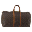 LOUIS VUITTON Monogram Keepall 55 Boston Bag M41424 LV Auth 197524-1