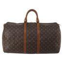LOUIS VUITTON Monogram Keepall 55 Boston Bag M41424 LV Auth 197524-2