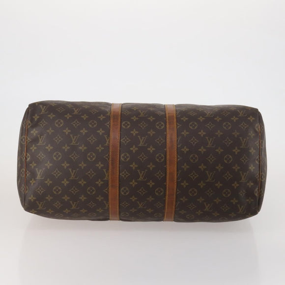 LOUIS VUITTON Monogram Keepall 55 Boston Bag M41424 LV Auth 197524