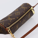 LOUIS VUITTON Monogram Papillon Pouch LV Auth 197526A-6