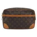 LOUIS VUITTON Monogram Compiegne 28 Clutch Bag M51845 LV Auth 197527-13
