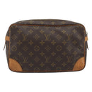 LOUIS VUITTON Monogram Compiegne 28 Clutch Bag M51845 LV Auth 197527-2