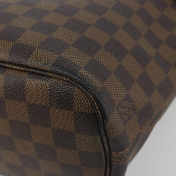 LOUIS VUITTON Damier Ebene Neverfull PM Tote Bag N51109 LV Auth 197530