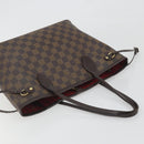 LOUIS VUITTON Damier Ebene Neverfull PM Tote Bag N51109 LV Auth 197530-6
