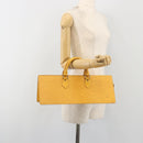 LOUIS VUITTON Epi Sac Triangle Hand Bag Yellow M52099 LV Auth 197531-22