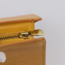 LOUIS VUITTON Epi Sac Triangle Hand Bag Yellow M52099 LV Auth 197532-15