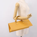 LOUIS VUITTON Epi Sac Triangle Hand Bag Yellow M52099 LV Auth 197532-21