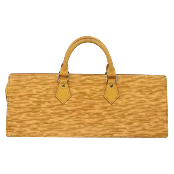 LOUIS VUITTON Epi Sac Triangle Hand Bag Yellow M52099 LV Auth 197532