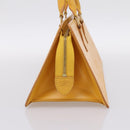 LOUIS VUITTON Epi Sac Triangle Hand Bag Yellow M52099 LV Auth 197532-5