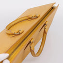 LOUIS VUITTON Epi Sac Triangle Hand Bag Yellow M52099 LV Auth 197532-6