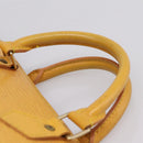 LOUIS VUITTON Epi Sac Triangle Hand Bag Yellow M52099 LV Auth 197532-8