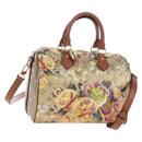 LOUIS VUITTON LV Garden Speedy Bandouliere 25 Bag Beige M21317 LV Auth 197535SM-1