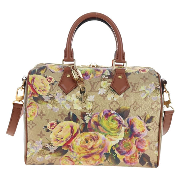LOUIS VUITTON LV Garden Speedy Bandouliere 25 Bag Beige M21317 LV Auth 197535SM