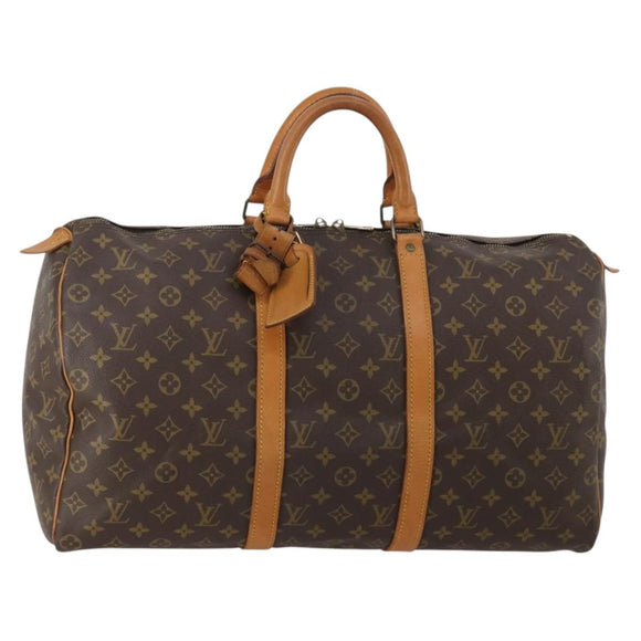 LOUIS VUITTON Monogram Keepall 50 Boston Bag M41426 LV Auth 197538A