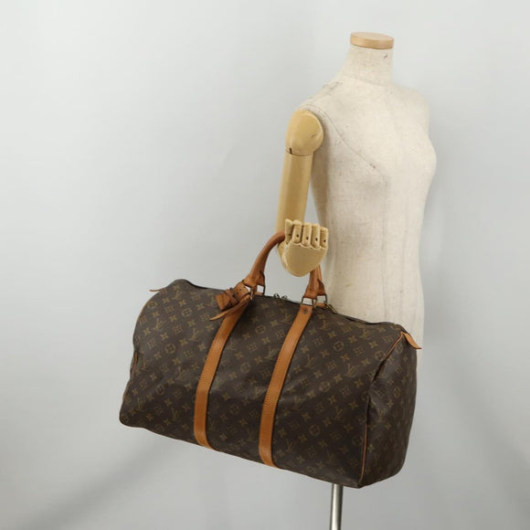 LOUIS VUITTON Monogram Keepall 50 Boston Bag M41426 LV Auth 197538A