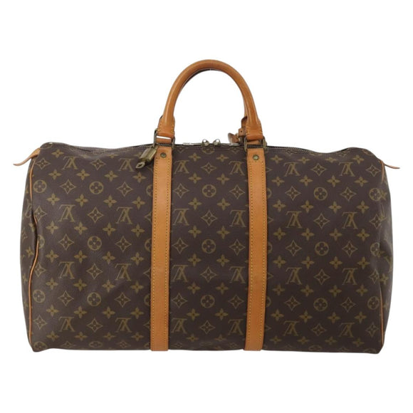 LOUIS VUITTON Monogram Keepall 50 Boston Bag M41426 LV Auth 197538A