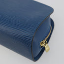 LOUIS VUITTON Epi Dauphine PM Pouch Blue M48445 LV Auth 197540-15