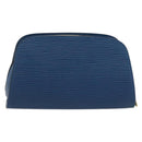 LOUIS VUITTON Epi Dauphine PM Pouch Blue M48445 LV Auth 197540-2