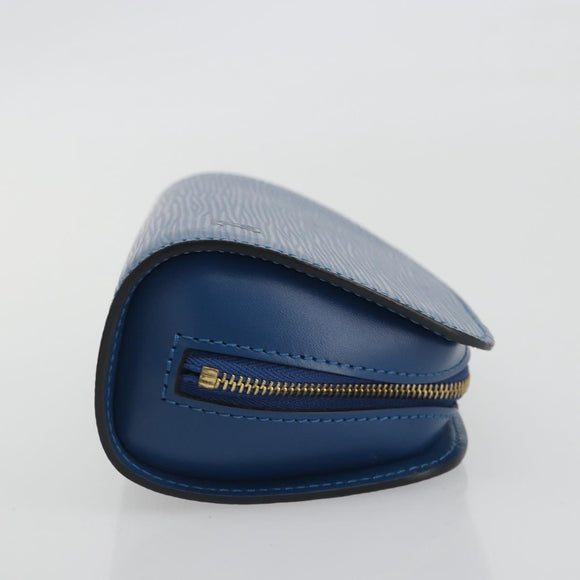 LOUIS VUITTON Epi Dauphine PM Pouch Blue M48445 LV Auth 197540