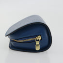 LOUIS VUITTON Epi Dauphine PM Pouch Blue M48445 LV Auth 197540-4