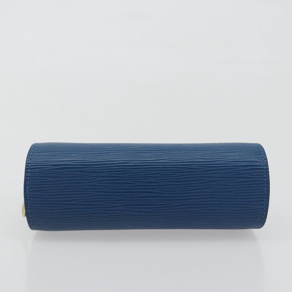 LOUIS VUITTON Epi Dauphine PM Pouch Blue M48445 LV Auth 197540