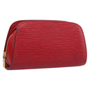 LOUIS VUITTON Epi Dauphine PM Pouch Castilian Red M48447 LV Auth 197541-1