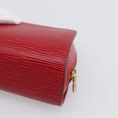 LOUIS VUITTON Epi Dauphine PM Pouch Castilian Red M48447 LV Auth 197541-15