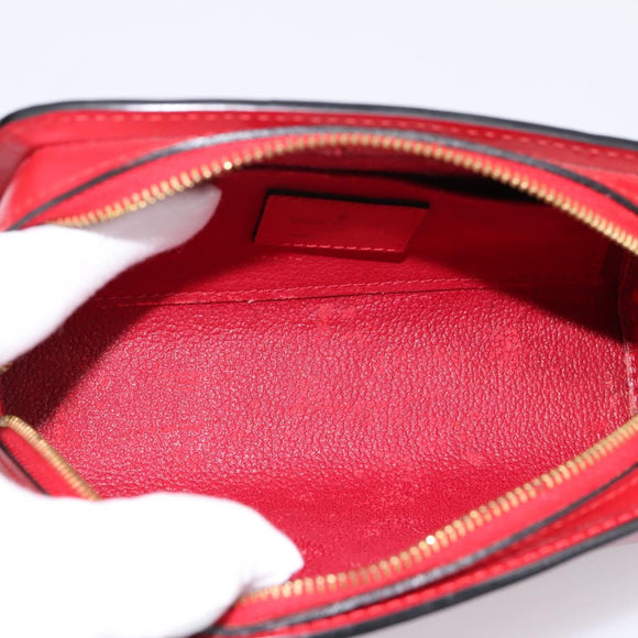 LOUIS VUITTON Epi Dauphine PM Pouch Castilian Red M48447 LV Auth 197541