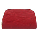 LOUIS VUITTON Epi Dauphine PM Pouch Castilian Red M48447 LV Auth 197541-13