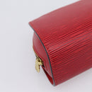 LOUIS VUITTON Epi Dauphine PM Pouch Castilian Red M48447 LV Auth 197541-14