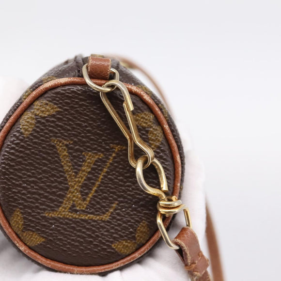 LOUIS VUITTON Monogram Papillon Pouch LV Auth 197542