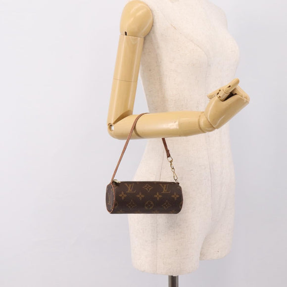 LOUIS VUITTON Monogram Papillon Pouch LV Auth 197542