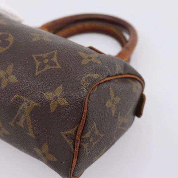 LOUIS VUITTON Monogram Mini Speedy Hand Bag M41534 LV Auth 197545