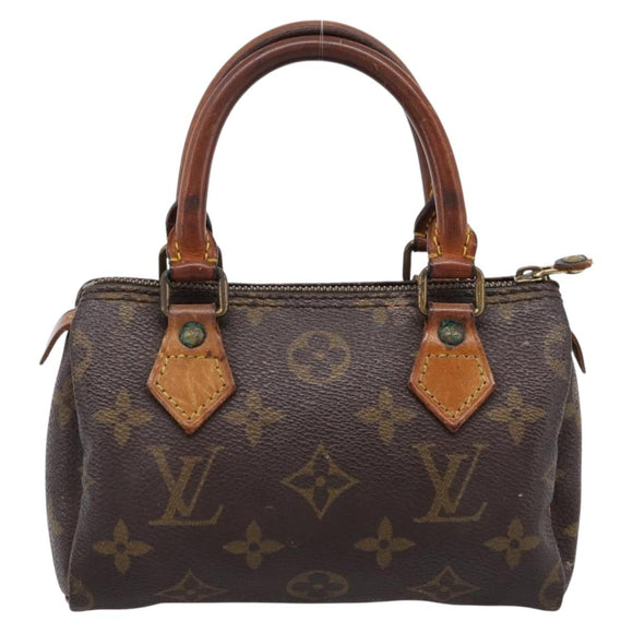 LOUIS VUITTON Monogram Mini Speedy Hand Bag M41534 LV Auth 197545