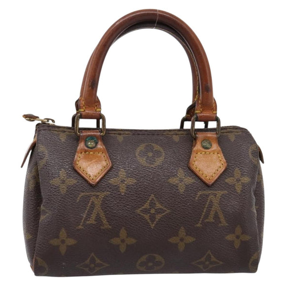 LOUIS VUITTON Monogram Mini Speedy Hand Bag M41534 LV Auth 197545