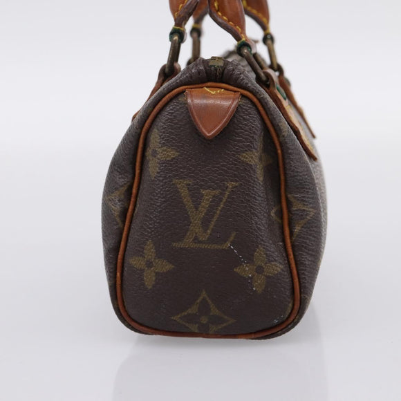 LOUIS VUITTON Monogram Mini Speedy Hand Bag M41534 LV Auth 197545