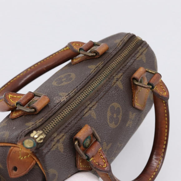 LOUIS VUITTON Monogram Mini Speedy Hand Bag M41534 LV Auth 197545