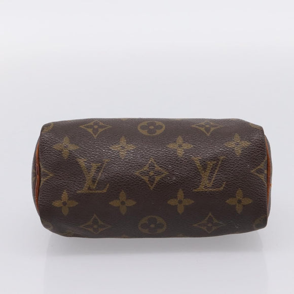 LOUIS VUITTON Monogram Mini Speedy Hand Bag M41534 LV Auth 197545