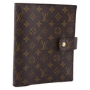 LOUIS VUITTON Monogram Agenda GM Day Planner Cover R20006 LV Auth 197546A-1