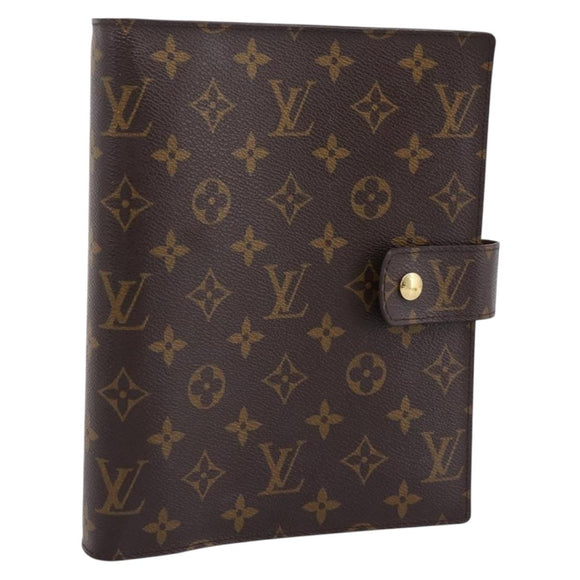 LOUIS VUITTON Monogram Agenda GM Day Planner Cover R20006 LV Auth 197546A