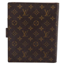 LOUIS VUITTON Monogram Agenda GM Day Planner Cover R20006 LV Auth 197546A-2