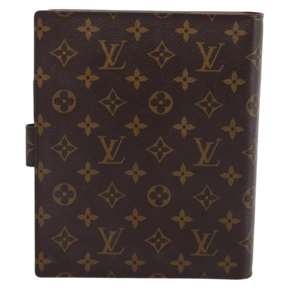 LOUIS VUITTON Monogram Agenda GM Day Planner Cover R20006 LV Auth 197546A