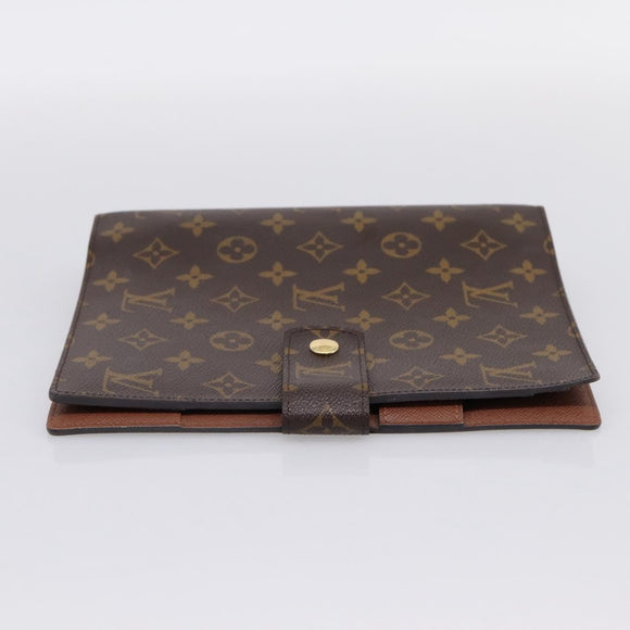 LOUIS VUITTON Monogram Agenda GM Day Planner Cover R20006 LV Auth 197546A