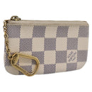 LOUIS VUITTON Damier Azur Pochette Cles Coin Purse N62659 LV Auth 197547A-1