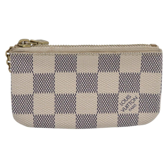 LOUIS VUITTON Damier Azur Pochette Cles Coin Purse N62659 LV Auth 197547A
